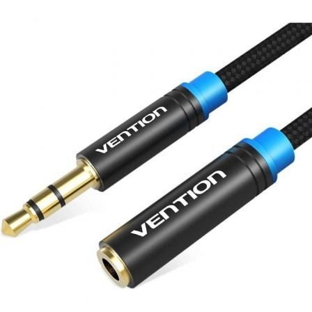 art_ven-cab20vab-b06-b300-m_1.jpg Cable Estéreo Vention VAB-B06-B300-M/ Jack 3.5 Macho - Jack 3.5 Hembra/ 3m/ Negro - Imagen 1