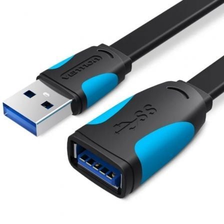 art_ven-cab20vas-a13-b050_1.jpg Cable Alargador USB 3.0 Vention VAS-A13-B050/ USB Macho - USB Hembra/ 5Gbps/ 50cm/ Negro y Azul - Imagen 1