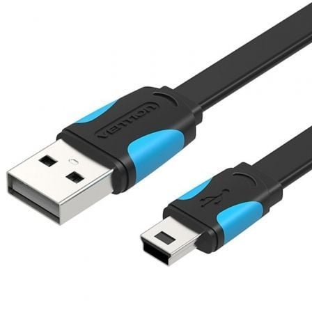 art_ven-cab20vas-a14-b050_1.jpg Cable USB 2.0 Vention VAS-A14-B050/ MiniUSB Macho - USB Macho/ 480Mbps/ 50cm/ Azul y Negro - Imagen 1