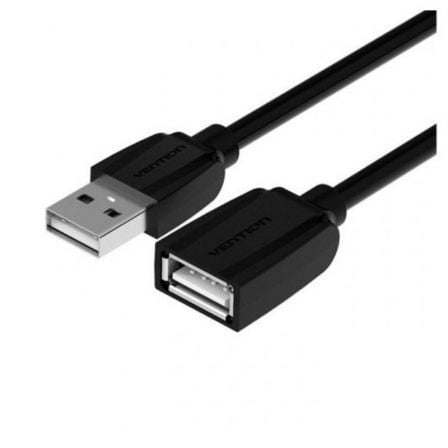 art_ven-cab20vas-a44-b200_1.jpg Cable Alargador USB 2.0 Vention VAS-A44-B200/ USB Macho - USB Hembra/ 480Mbps/ 2m/ Negro - Imagen 1