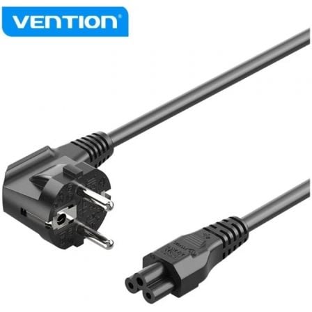 art_ven-cab20zckbac_1.jpg Cable de Alimentación Vention ZCKBAC/ IEC C5 Hembra - CEE7 Macho/ 1.8m/ Negro - Imagen 1