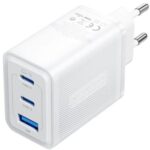 Cargador de Pared GaN Vention FERW0-EU/ 2xUSB Tipo-C/ 1xUSB/ 65W
