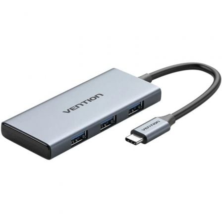 art_ven-dock20toohb_1.jpg Docking USB Tipo-C Vention TOOHB/ 1xHDMI 4K/ 3xUSB/ 1xLector Tarjetas/ Gris - Imagen 1