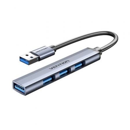 art_ven-hub20ckohb_1.jpg Hub USB 3.0 Vention CKOHB/ 4xUSB/ Gris - Imagen 1