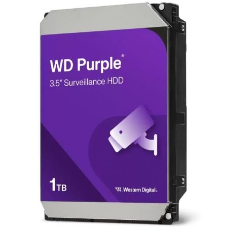 art_wd-hdd20pur20surv201tb20v3_1.jpg Disco Duro Western Digital WD Purple Surveillance 1TB/ 3.5"/ SATA III/ 64MB - Imagen 1