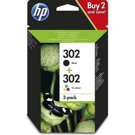 art_x4d37ae_1.jpg Cartucho de Tinta Original HP nº302 Multipack/ Negro/ Tricolor - Imagen 1
