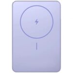 Powerbank 5000mAh Xiaomi Super Slim Magnetic Power Bank 5000/ Wireless/ Púrpura/ Incluye Cable USB Tipo-C