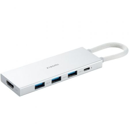 art_xia-hub20tipo-c20520en20120wh_1.jpg Docking USB 3.0 Tipo-C Xiaomi 5 en 1/ 3xUSB/ 1xUSB Tipo-C PD/ 1xHDMI/ Blanco - Imagen 1