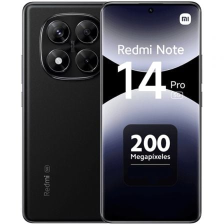 art_xia-sp20note14p205g208-25620bk_1.jpg Smartphone Xiaomi Redmi Note 14 Pro 8GB/ 256GB/ 6.67"/ 5G/ Negro Medianoche - Imagen 1